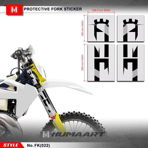 HUMAART Motorcycle Front Shock Fork Tube Suspension Stickers Graphics for Motocross Off-Road MX Dirt Bike