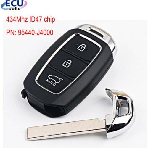 OEM Original Keyless-Go Remote Key For Hyundai ELANTRA new 2017 434Mhz ID47 chip PCF7938 PN: 95440-J4000