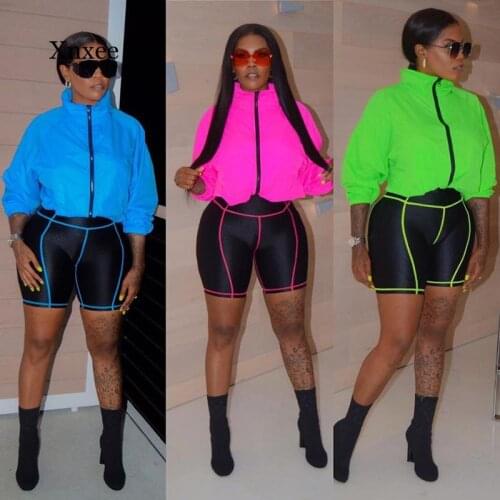 Sexy Two Piece Set Hoodie Top Biker Shorts Streetwear Casual Tracksuit Women Sports Suit Plus Size Outfits Clothing