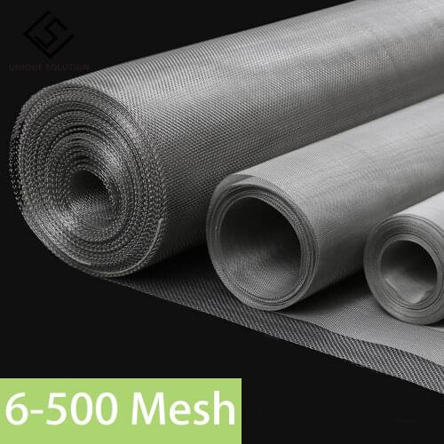 100x50cm 304 Stainless Steel Mesh Filter Net Metal Front Repair Fix Mesh Filtration Woven Wire Screening Sheet Screening filter