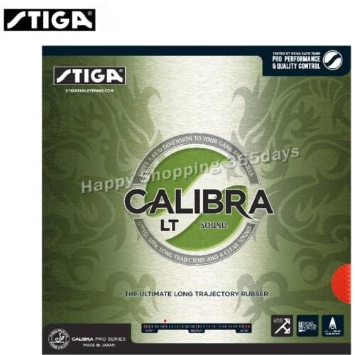 STIGA CALIBRA LT SOUND Table Tennis Rubber Non-tacky (Made in Japan) Pips-in Ping Pong With Sponge