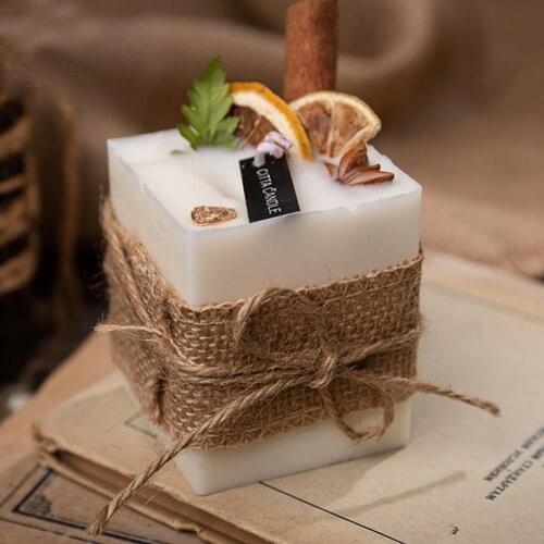 Candles Scented Smokeless Soybean Aromatherapy Candles Candles Home Decoration Romantic Birthday Gift Box Cinnamon Violet Flavor