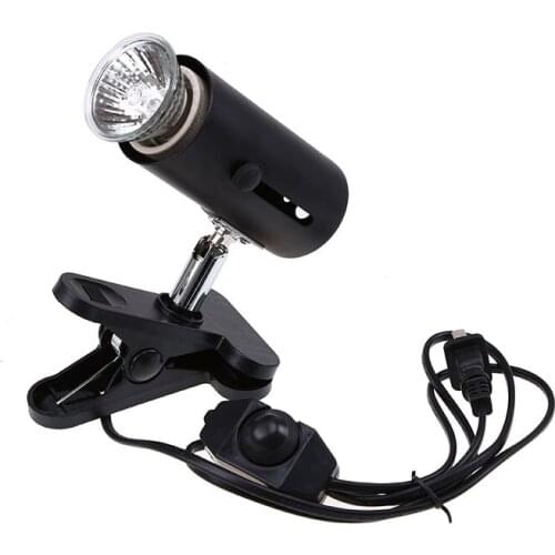 UVA+UVB Reptile Lamp Set with 75W Bulb Adjustable Swtich Lamp Holder Turtle Basking Heating Lamp Kit Tortoises Lizards Lighting