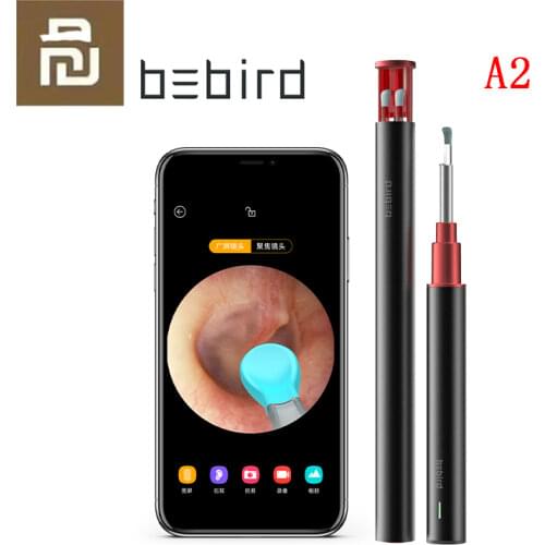 Xiaomi Bebird A2 Smart Ear Camera Otoscope Visual Endoscope Wireless In-ear Cleaning Tool HD 3.9MM Earwax Removal Set Kids Adult
