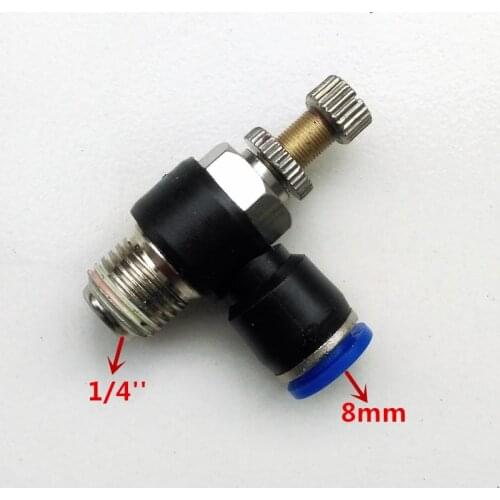 10pcs/lot Pneumatic Air Fitting Throttle valve Air Speed Control SL8-2 8mm-1/4