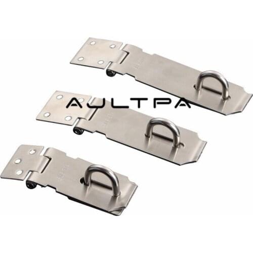 60Pcs High-quality Stainless Steel Hasp Padlock Latches Door Lock Window Door Security Furniture Hardware