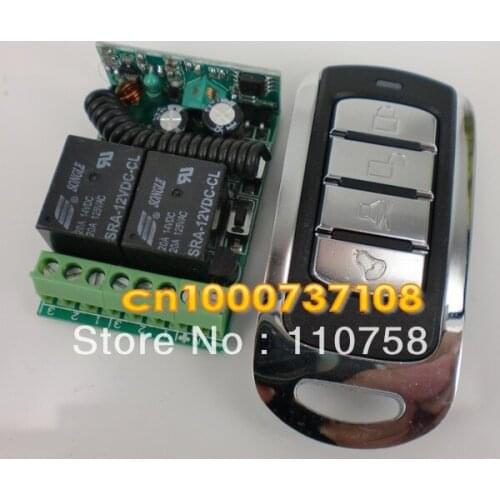 12V 2CH z-wave rf wireless remote control system 433mhz learning remote control