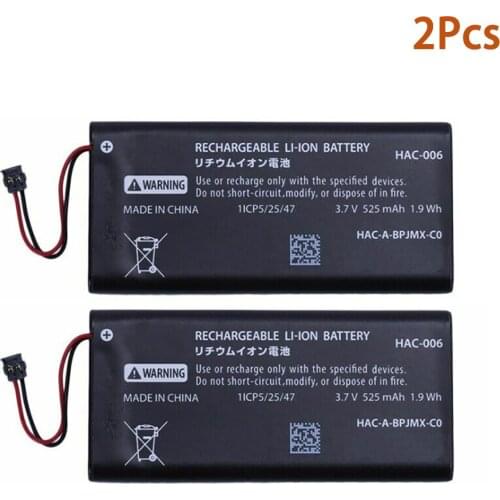 2pcs HAC-006 Battery HAC-BPJPA-C0 HAC-015/016 HAC-A-JCL-C0 HAC-A-JCR-C0 For Nintendo Switch Ns Joy-Con Controller GamePad