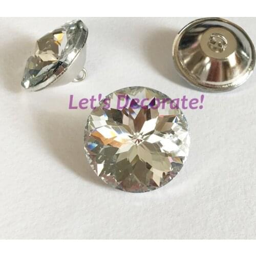 Free shipping 50CS/LOT 18MM-45MM Redbud Crystal Glass Buttons For Sofa Industry Or Other Decoration Fileds