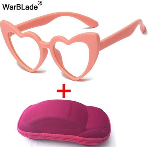 WarBLade Anti blue Light Kids Glasses Children Heart Optical Frame Eyeware Boys Girls Computer Reflective Blocking Eyeglasses