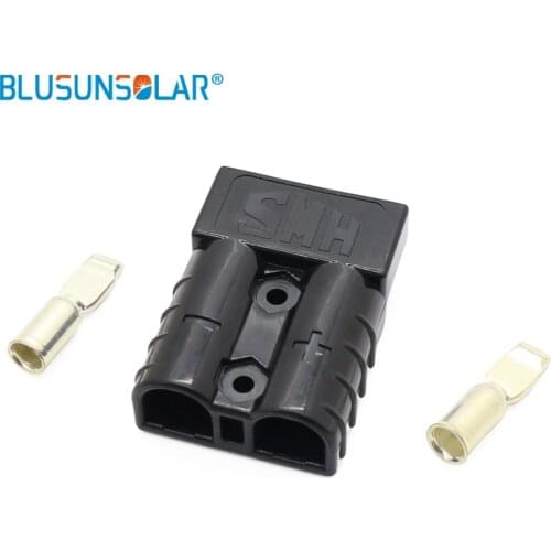 50A 600V Double Pole battery Connector DC Power Solar Caravan+2 Contacts