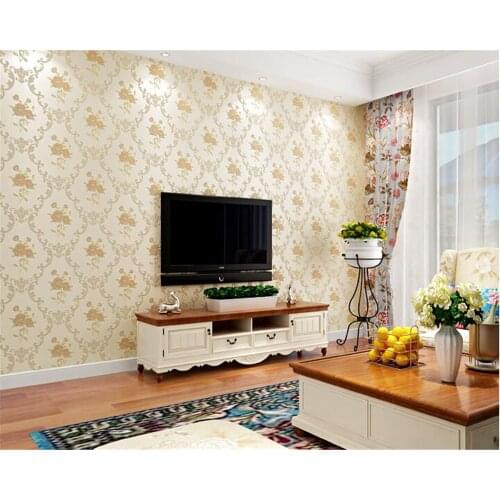 Beibehang European nonwoven environmental 3d wallpaper wall relief bedroom bedroom living room background wallpaper papier peint