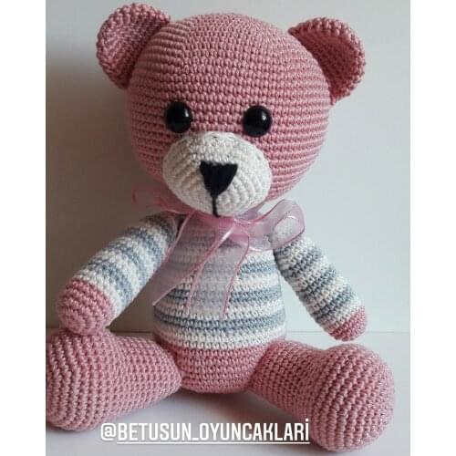 Amigurumi handmade Cute Teddy Bear Bobo 25 cm