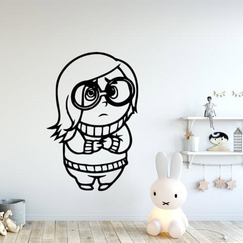 Cartoon glasses Decal Removable Vinyl Mural Poster For Kids Rooms Wall Art MURAL Drop Shipping
