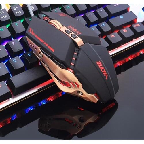 New ZUOYA New Mechanical Wrangler Gaming Mouse 3200DPI Adjustable Wired Optical LED Computer Mouse USB Internet Cafe Mouse