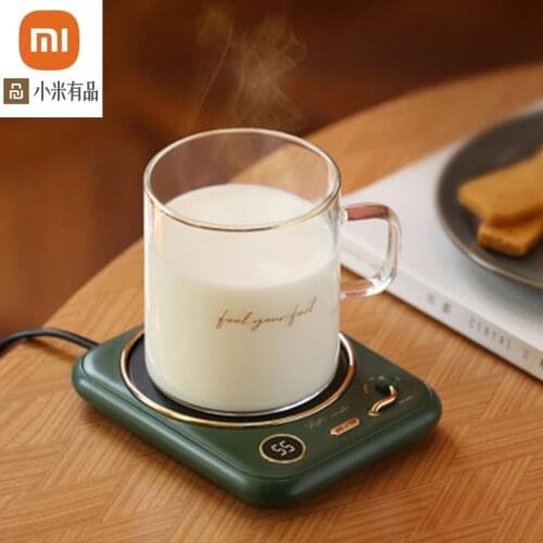 Retro heating coaster smart home insulation coaster new office portable 55 degree constant temperature coaster for youpin youpin