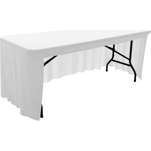 Custom Rectangular Tablecloths Skirt Spandex Stretch Table Top For Wedding Hotel Home Event Party Decoration HAORUI 1PC