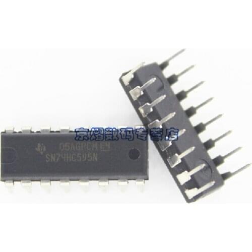 10pcs SN74HC595N SN74HC595 74HC595N 74HC595 DIP-16 Counter Shift Registers Tri-State 8-Bit new original