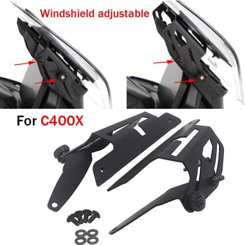 For BMW C400X C 400X C400 X C 400 X c400x Motorcycle Accessories windshield adjustable bracket deflector glass adjuster