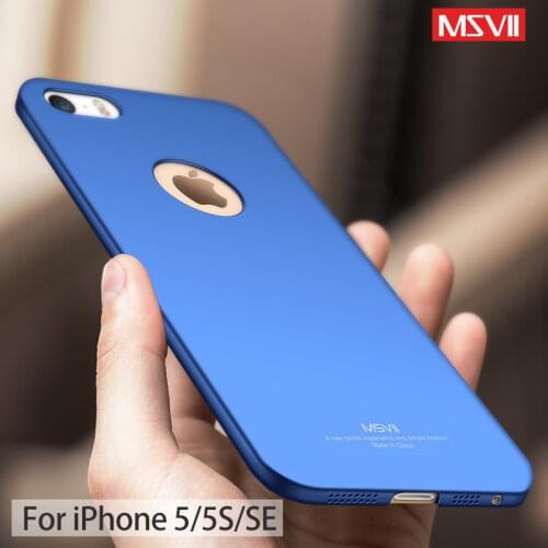 MSVII Cover For iPhone 5S Case Slim Luxury Matte Coque For Apple iPhone SE Case Hard PC Cover For iPhone 5 se 5se iPhone5 Cases