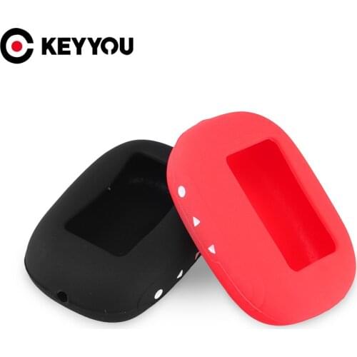 KEYYOU For Starline B64 B62 B92 B93 B94 LCD Remote Two Way LCD Silicone Case New Hot Sale Keychain Silicone Case Car Alarm