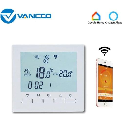 Vancoo WIFI Gas Boiler Thermostat 220V Underfloor Temperature Controller Digital Thermoregulat Calefaccion for Alexa Google Home