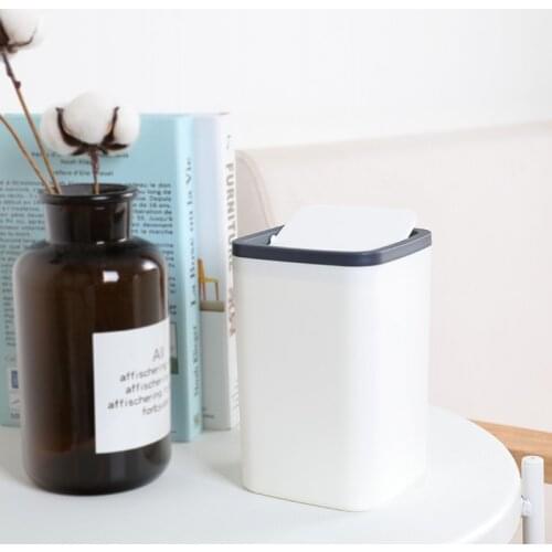 High quality Waste Bin Small Trash can Mini Desktop ashcan litter Trash little Tabletop Trashbox for desk Car trash bin