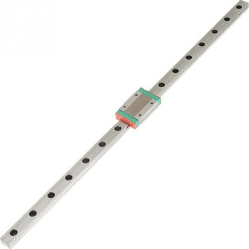1Pcs 9mm Linear Guide Miniature Rail MGN9 400mm Linear Rail and 1 Pcs MGN9H Miniature Rail Slider
