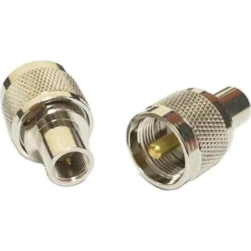 1PC NEW UHF Male Plug to FME Male Plug RF Coax Adapter convertor Straight Nickelplated wholesale