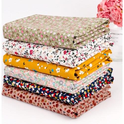 100% Cotton Fabric Flower Printed Fabrics By The Yard Home Textiles Handmade Sewing Mask DIY Crafts Accessories 45*150cm/pc
