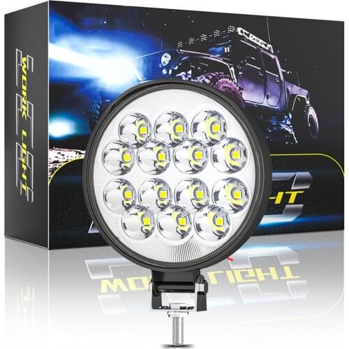 14LED Mini LED Headlights For Motorcycle Spotlight Lamp DRL Driving Fog Spot Lamp For Offroad Car Truck LED Work Light Car Light