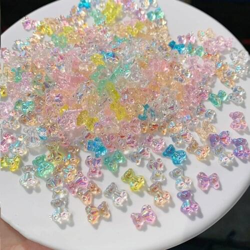 20 Pcs 1:12 Mini Candy Bear 7x8mm for Doll House Decorative Food