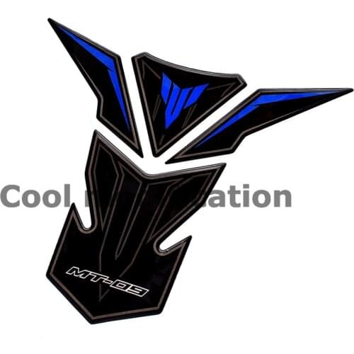 3D Resin Motorcycle Fuel Gas Tank Pad Protector Stickers Case For Yamaha MT-09 MT09 2013 2014 2015 Year Tank Pad Protected Decal
