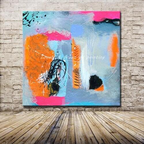 Decorative Art Home Wall Huge Decoration Modern Abstract Oil Painting Handpanted Canvas Oil Paintings Wall Decor For Living Room