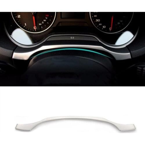 For Audi A3 8V Sedan Hatchback 2013 - 2016 Car Chrome Stainless Steel Dashboard Trim Ring Decoration With Stickers Accessories