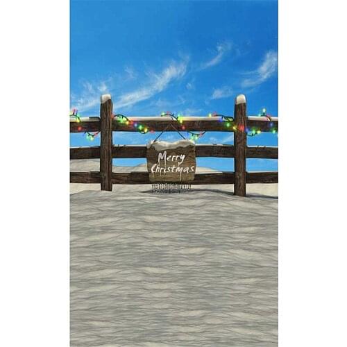 Photography Backdrop And Stand White Snow Flowers Baby Xmas Tree Festival Background Wood Floor For Photo Studio