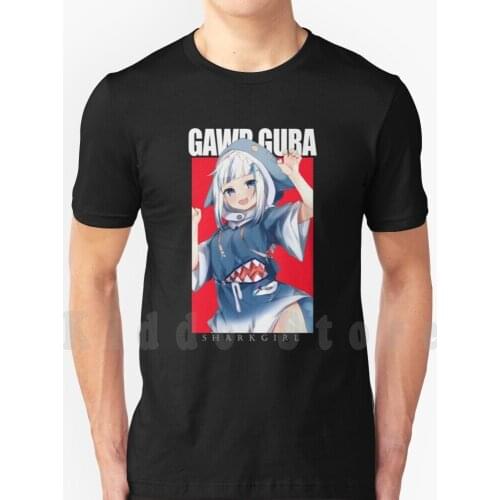 Gawr Gura - Hololive #Hololiveenglish #Holomyth T Shirt Print For Men Cotton New Cool Tee Gawr Gura Gawr Gura Gawrgura Gawrt