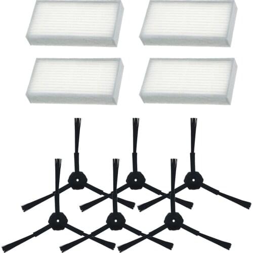 Pack HEPA Filter for ilife v5 x5 panda x500 ECOVACS CR120 X600 Side Brush hepa Filter Vacuum Cleaner Accessories