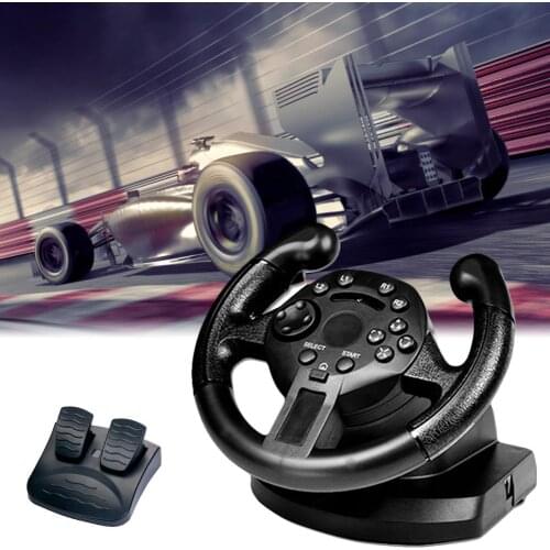 Game Racing Steering Wheel Compatible For/PC (D-INPUT/X-INPUT) Simulated Driving Controller Vibration Support WIN 7/8/10