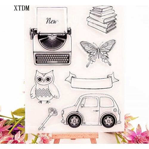 Hot selling owl transparent clear stamp / silicone seal roller stamp DIY scrapbook album / card production