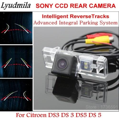 Lyudmila Car Intelligent Back up Tracks FOR Citroen DS5 DS 5 AUTO Dynamic Tragectory Car Rear View Camera Parking Lines