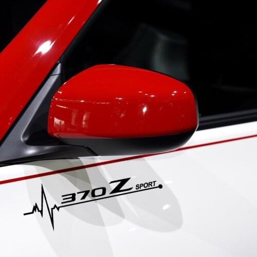 2 Pcs Car Stickers Side Window Trim Decals For Nissan 370z
