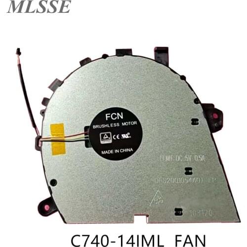 New Original For Lenovo YOGA C740-14IML Laptop CPU Cooling Fan 5V Notebook Repair Part Fast Ship