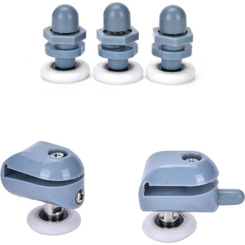 Single Shower Door Rollers Runners Wheels Pulleys Replacement Top/Bottom Shower Wheels 25mm Hardware Tools