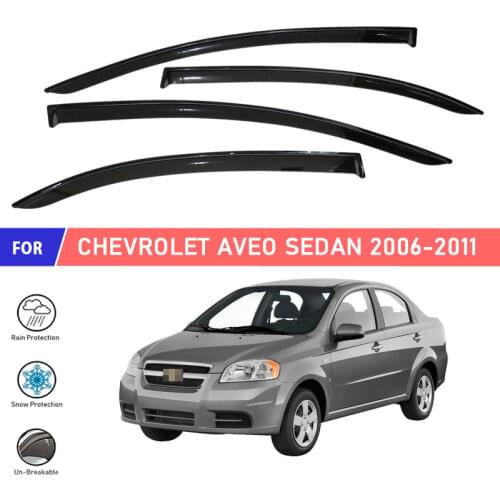 Window deflector for Chevrolet Aveo Sedan 2006-2011 car window deflector wind guard vent sun rain visor cover car decor