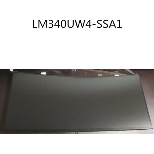 Original LM340UW4-SSA1 LCD screen four-sided narrow bezel 4K 3440*1440 curved surface IPS 100HZ