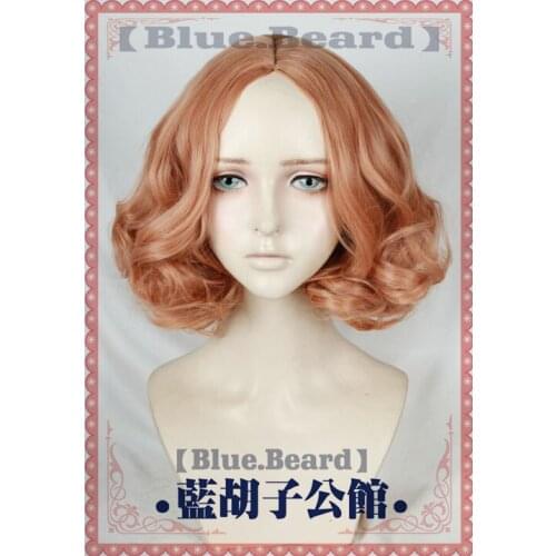 Game P5 Persona 5 Haru Okumura Cosplay Wig Short Orange Pink Heat Resistant Synthetic Hair Wig + Wig Cap