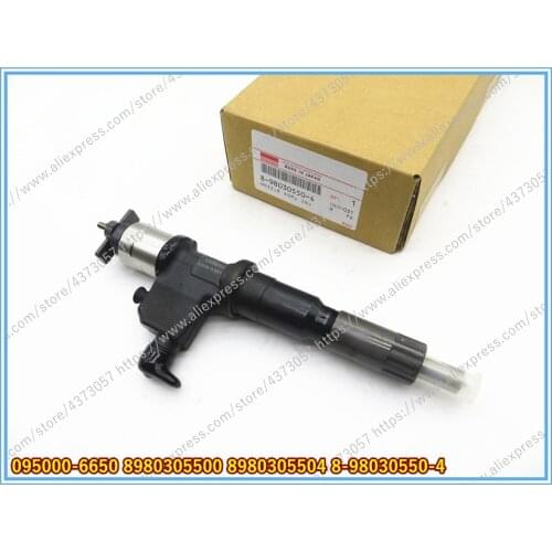 Genuine Fuel Injector 095000-6650 8980305500 8980305504 8-98030550-4 for 6WF1 Engine