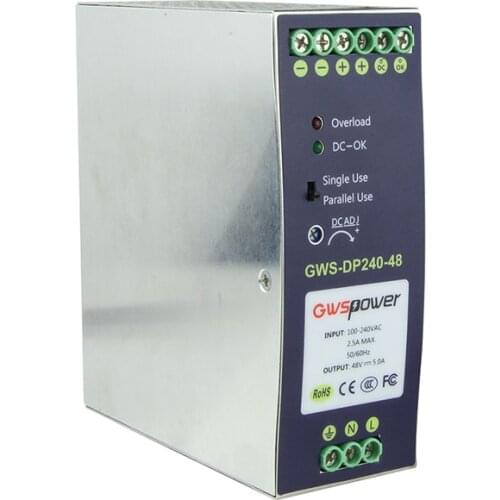 Din Rail 240W single output industrial power supply DC48V