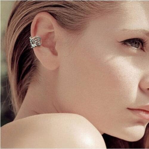 Simple Fashion Punk Retro Hollow U - Shaped Ear Stud Earrings Ear Hole - Free Invisible Ear Clip Buckle Men and Women 180326 - 3